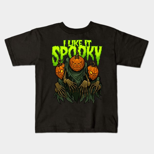 I Like It Spooky Version 2 Kids T-Shirt by Chad Savage